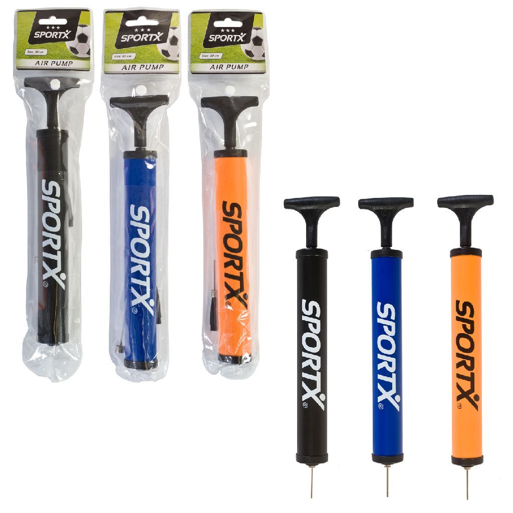 Sportx Kugelpompel mat Adapter an Metall Nadel 30 cm