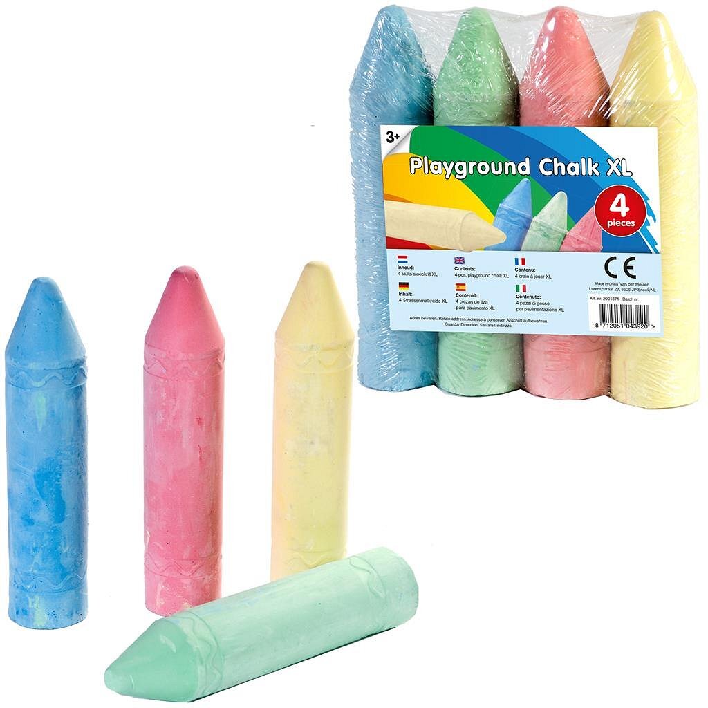Klaun super chodník křída 4 kusy