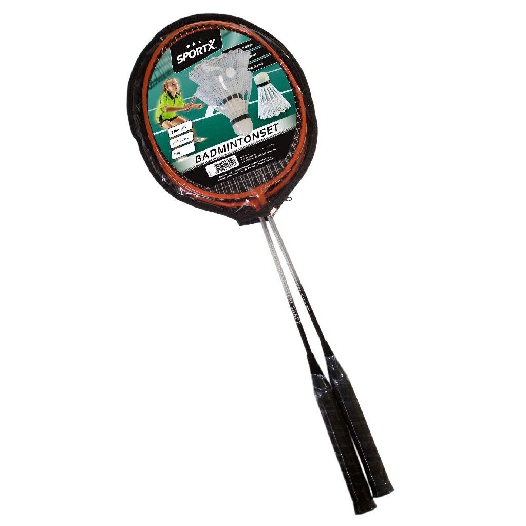 SportX badmintonset 5-delt