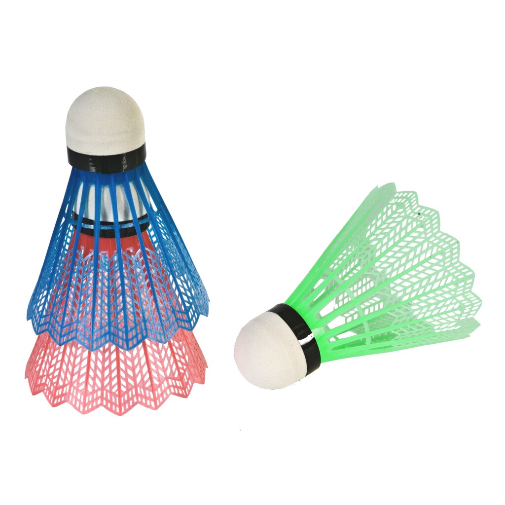 Sportx shuttles in tube 3 pieces red green blue