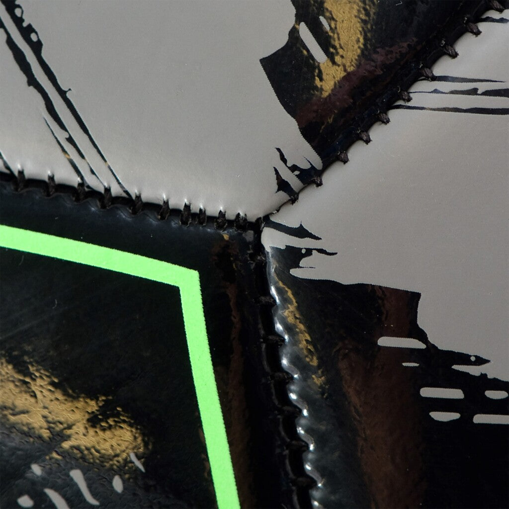 Pallone da calcio Sportx 22 cm 330-350 g nero grigio verde neon