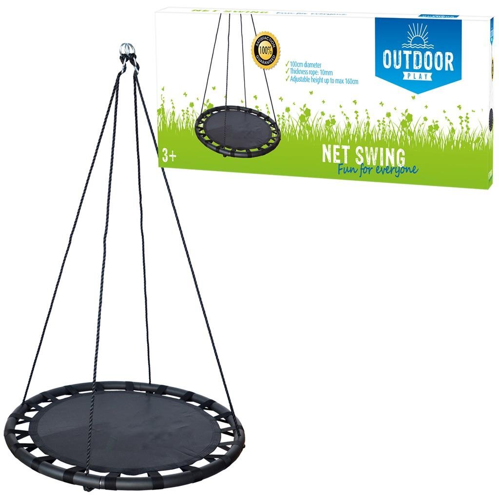 Play al aire libre Swing Matt Black, 100 cm
