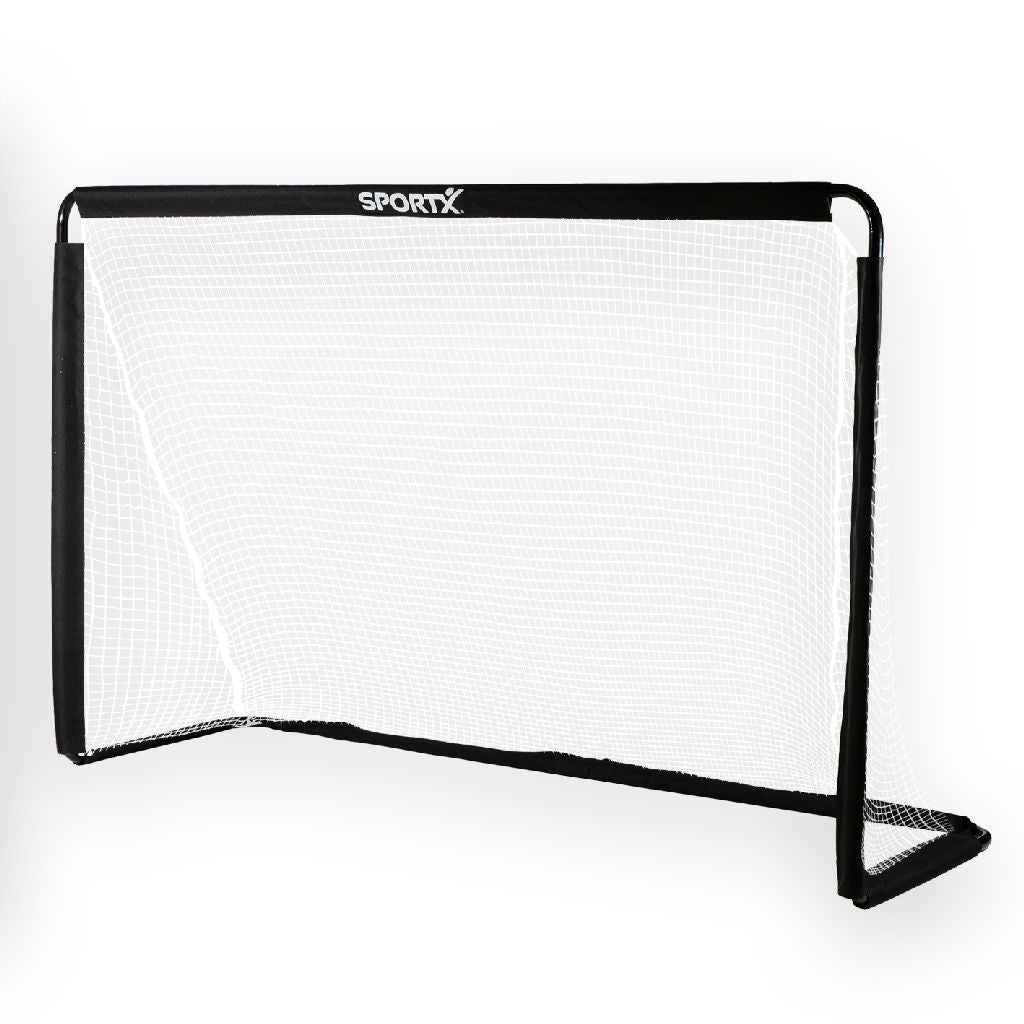Sportx metal football goal 182x60x122 cm black