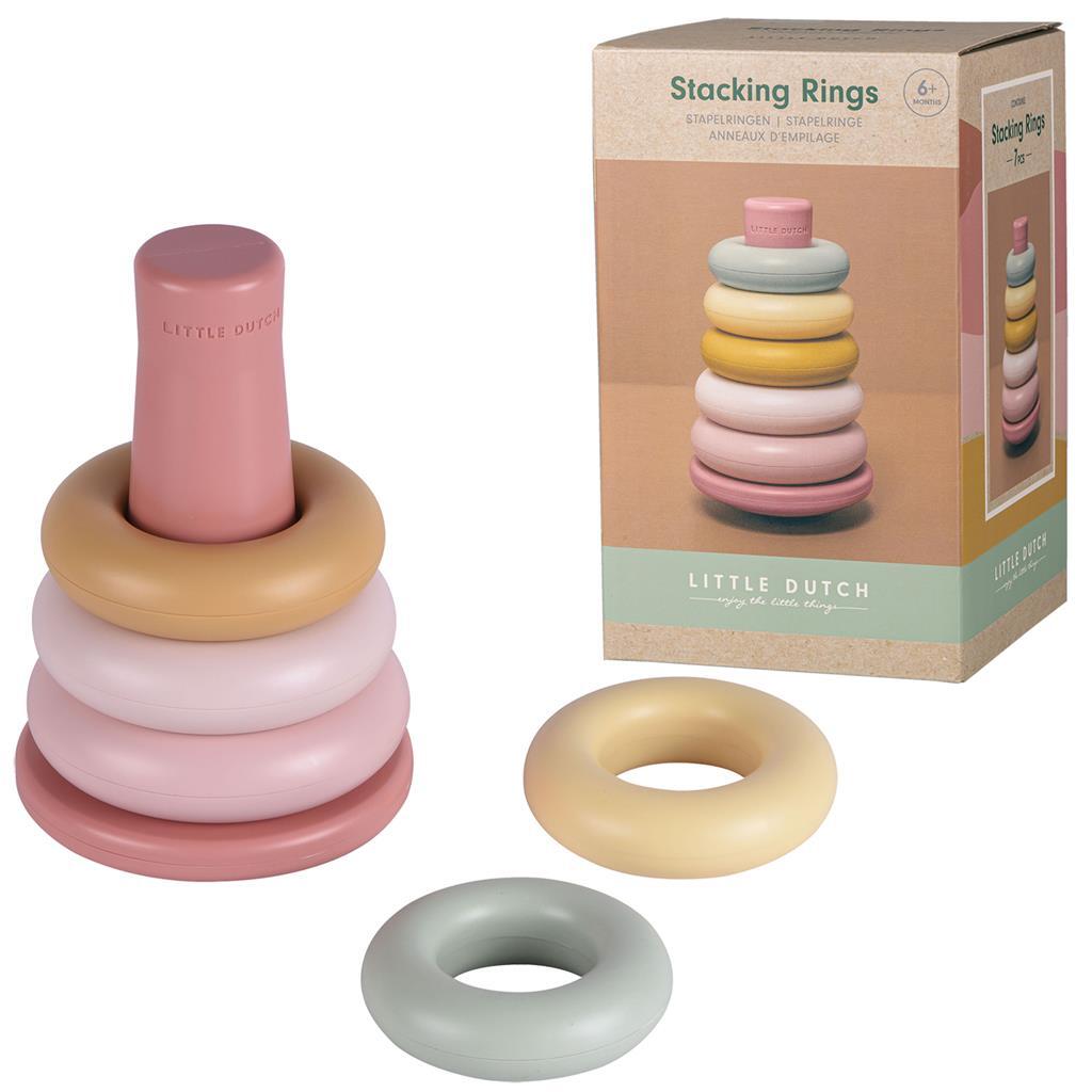 Little Dutch Stack Rings Pink