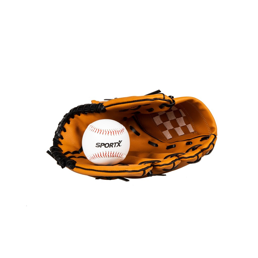 Sportx baseball glove with ball
