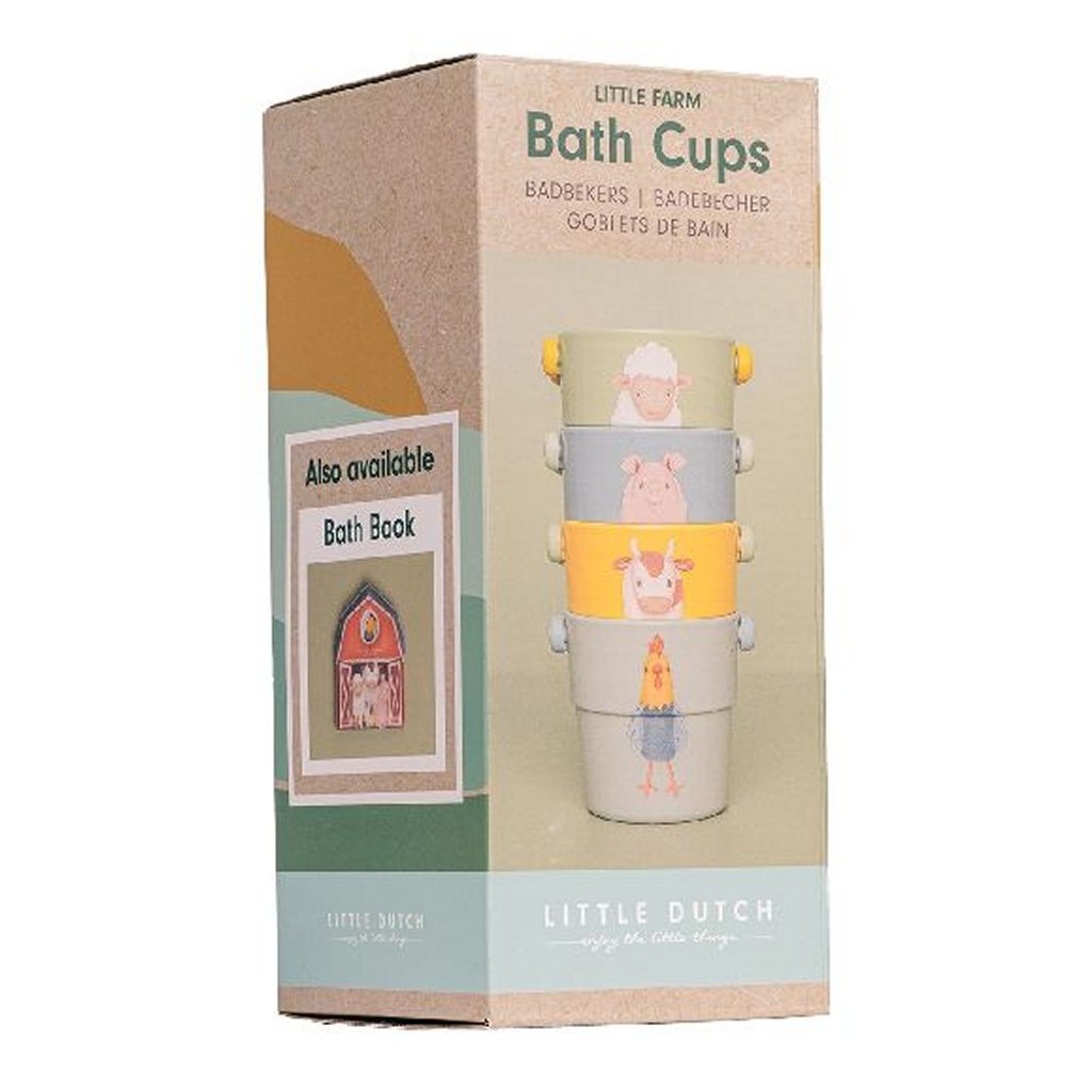 Little Dutch Farm Bath Cups, 4st.