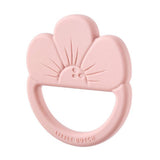 Piccolo rosa fiore di bijtring in silicone olandese rosa