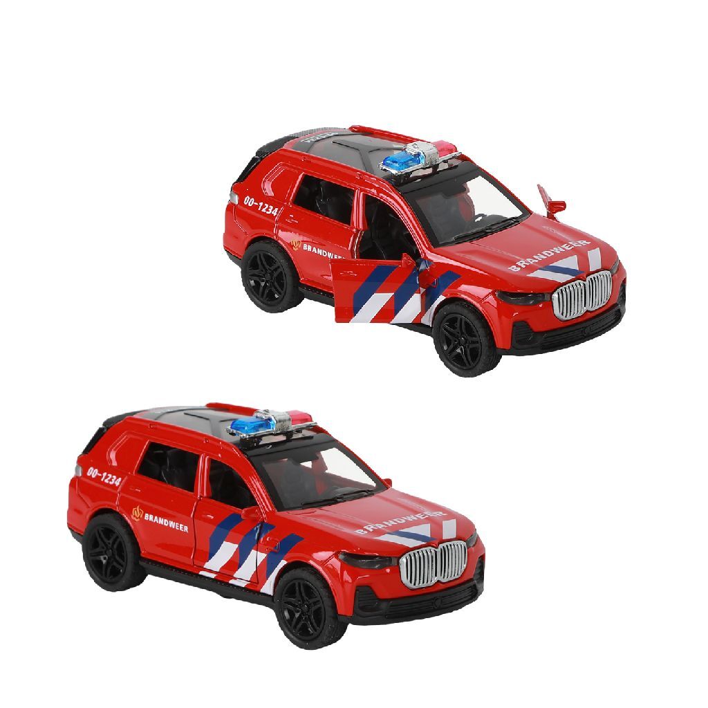 112 Pull-Back Fire Brigade SUV 1:36 + Lys og lyd