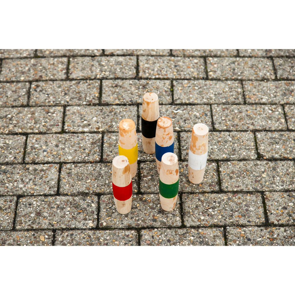 Punte di legno all'aperto per esterni calcio