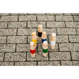 Punte di legno all'aperto per esterni calcio