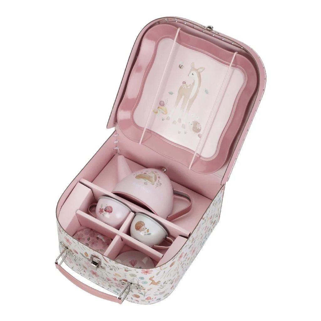 Little Dutch 'Fairy Garden' tin tea set in case