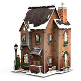 Kubisches, lustiges 3D-Puzzle, holländisches Haus, Winterschuhmacher + Licht, 53 Teile