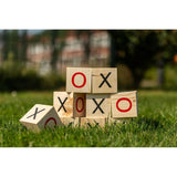 Outdoor play wooden tic tac toe
