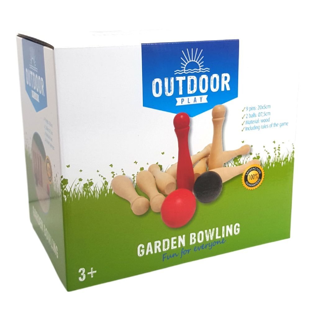 Outdoor play garden bowling wood