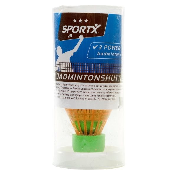 Sportx Power Badmintonshuttles 3 stykker