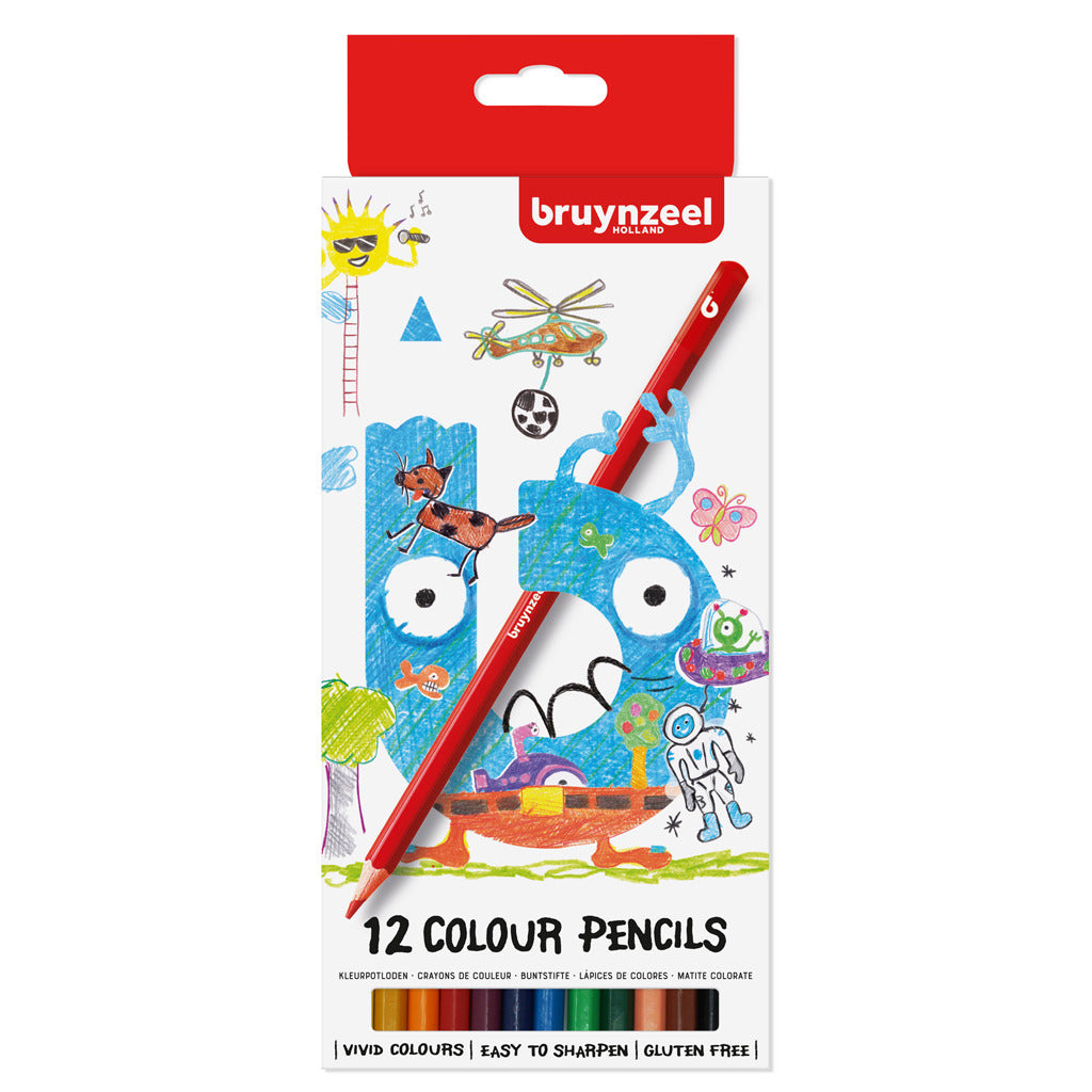 Bruynzeel Kids Colouring Pencils, 12 pcs.