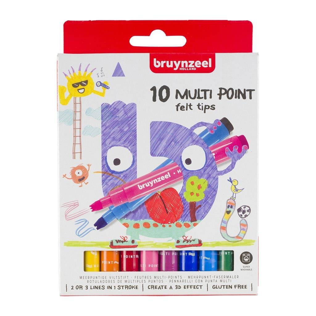 Pinn Leide Zigzag Páistí Bruynzeel, 10 ríomhaire.