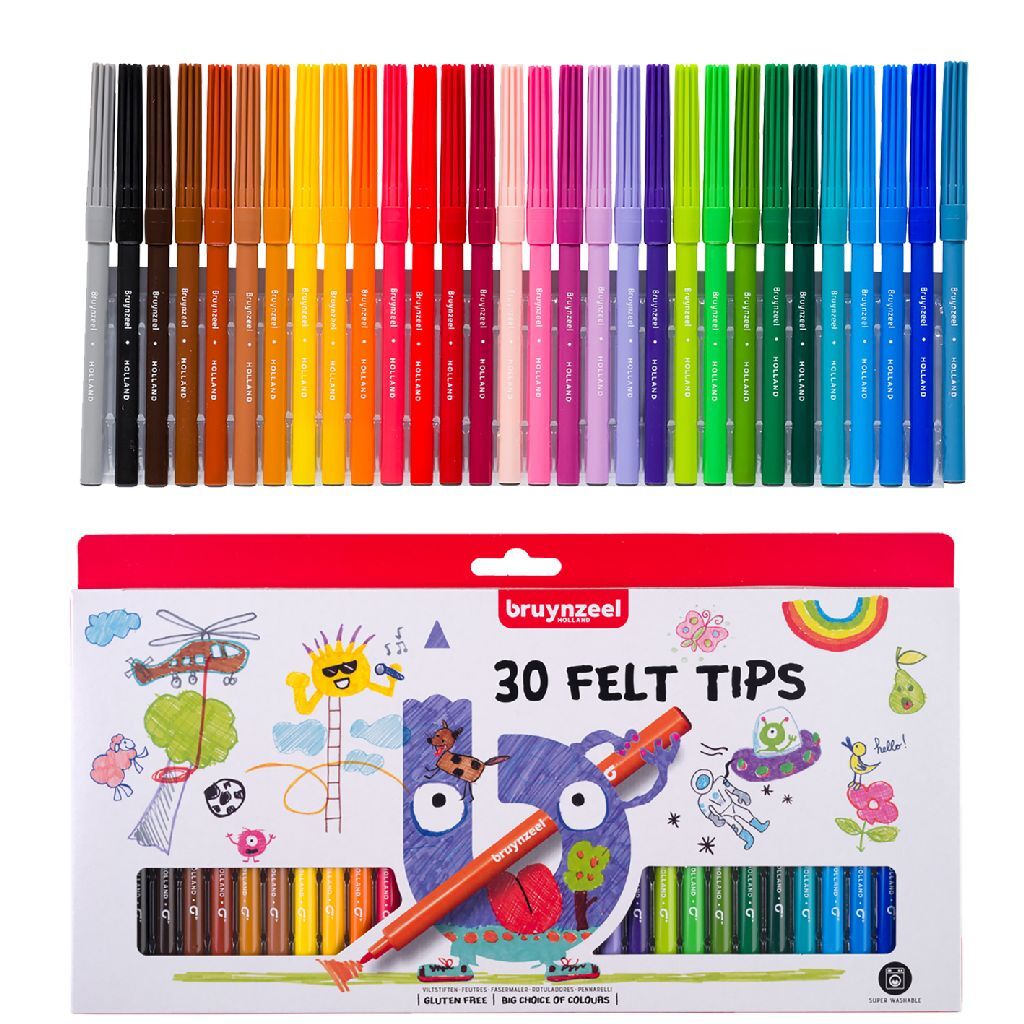 Bruynzeel Kids Feltstifts, 30th.