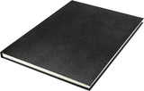 Kangaro K-5321 Sketchbook A4 Creme 120gr Blanco Paper, 140 pages Hard Cover Imprint Snake Black