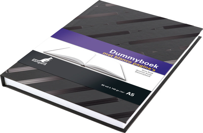 Kangaro k-5585 Dummy Buch A5 Banco Hard Cover 80 Säit 140 Säit 140GRS Black Design