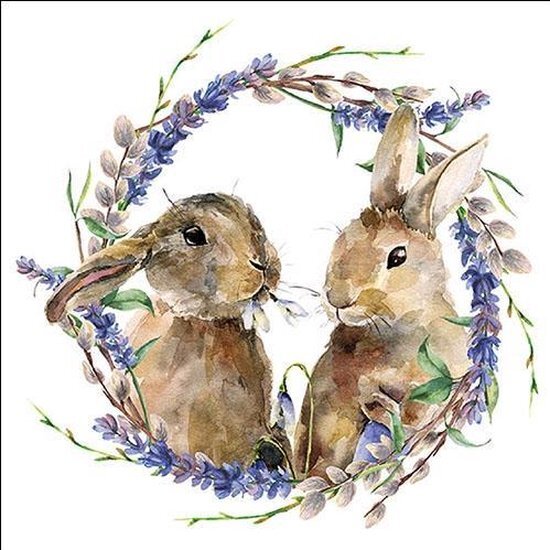 Ambiente Rabbit kranspapir servietter