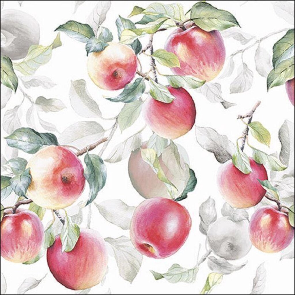 Ambiente napkins 33x33 cm fresh apples green autumn fall