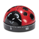 Patisse kitchen timer ladybug 6 cm black red