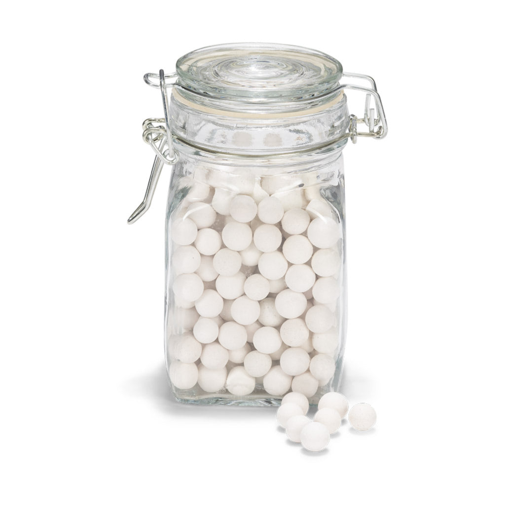 Patisse ceramic baking beans in glass jar 300 g white