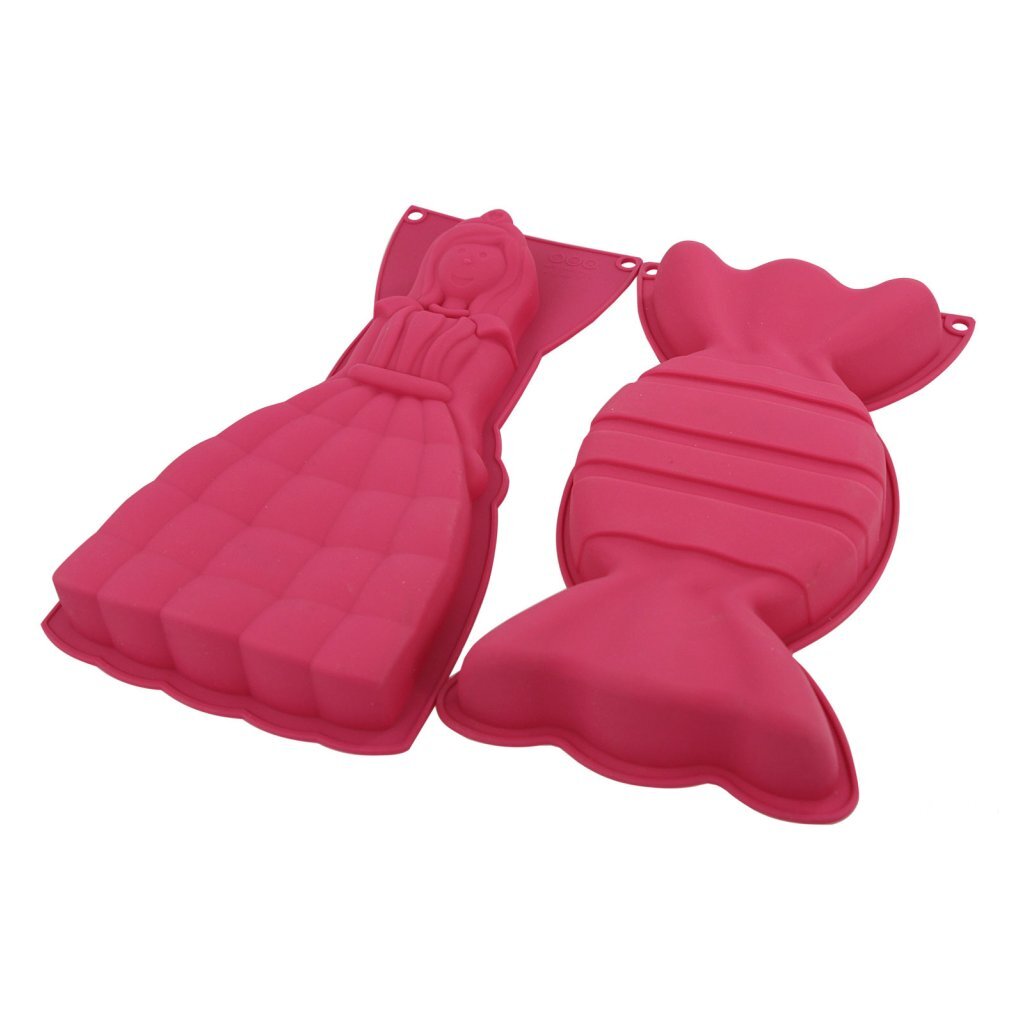 Basic silicone baking mould sweets princess 17x3x32 cm pink