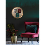 Gusta wand-decoratieschaal 38 cm goud aluminium