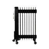 Inventim KO931B Radiateur rempli d'huile 2000w argent noir