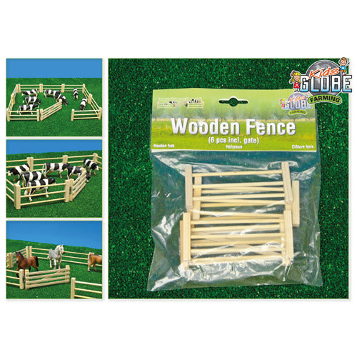 Kids Globe Wooden Hekken 1:32, 6st.
