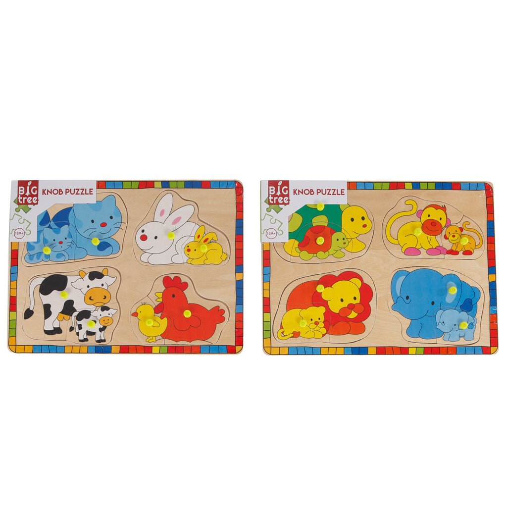 Big Bam Holz Innzen Puzzle Déieren