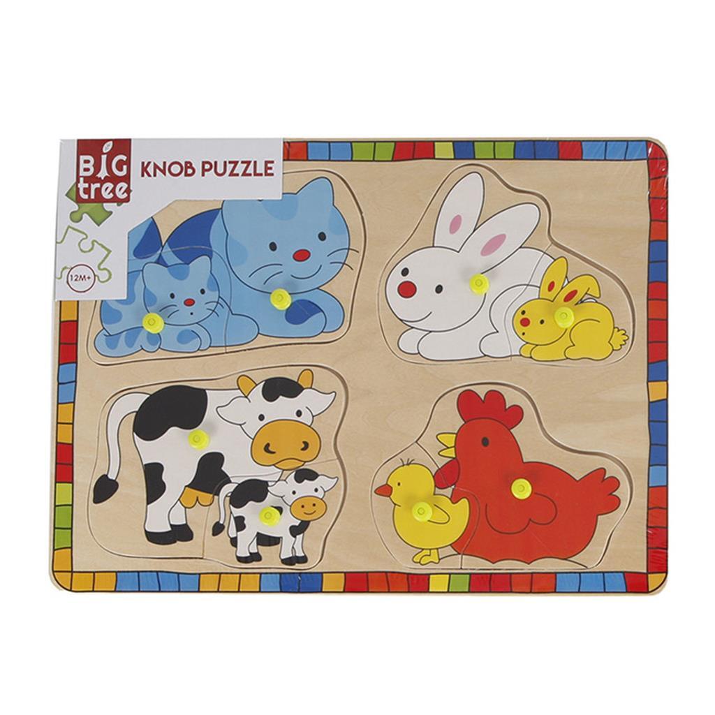 Big Bam Holz Innzen Puzzle Déieren
