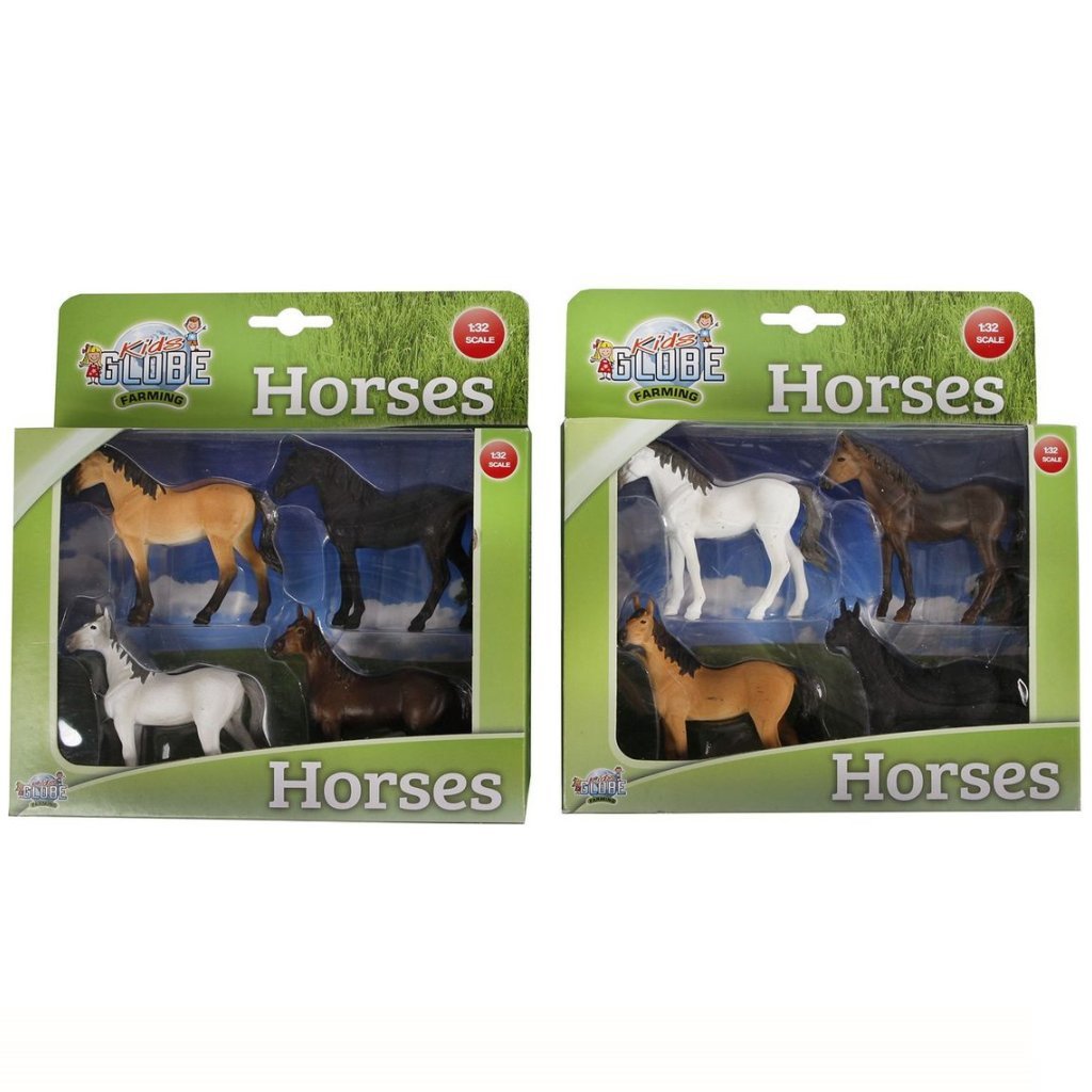 Kids Globe Globe Horses, 4 pcs. 1:32