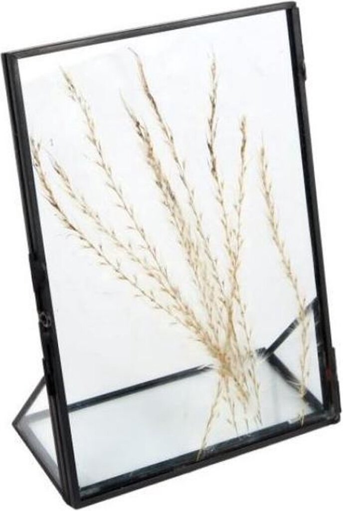 Dárky Amsterdam Photo Frame Dry Flowers 13x18 cm ocelové sklo černé