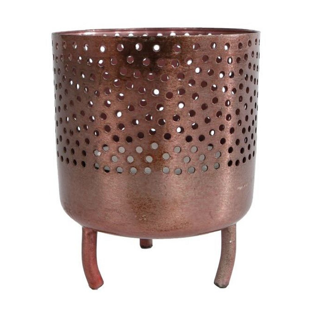 Kaddoen Amstddam Tealight Holder Luca l Kupfer Metall 8x8x10cm