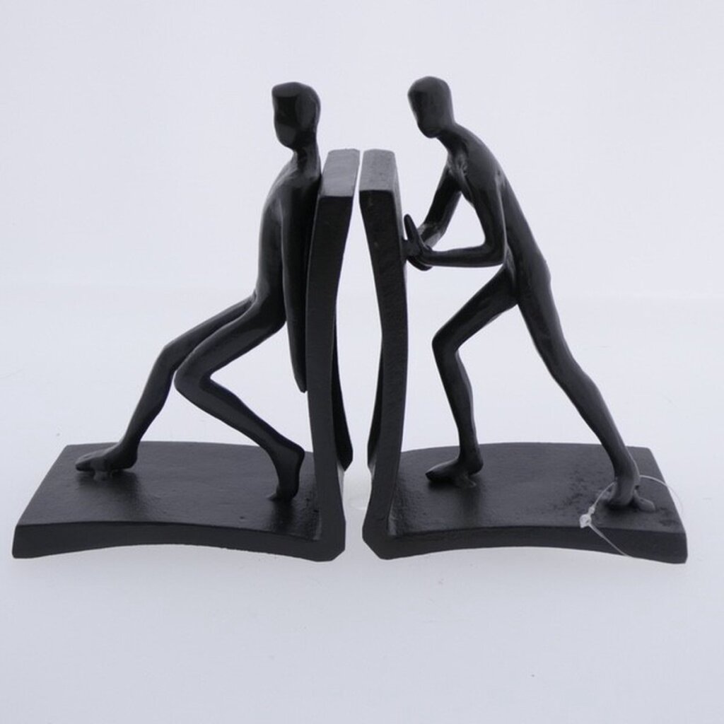 Dárky Amsterdamské knihy Scolpture Scolpture Push Black Metal 23x7x 15,5 cm