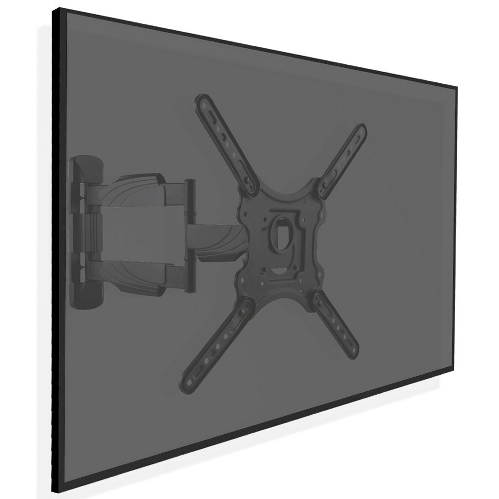 Cavus WME102 Soporte de pared de TV único de movimiento completo de pantallas de 23 pulgadas negras