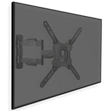 Cavus WME102 Soporte de pared de TV único de movimiento completo de pantallas de 23 pulgadas negras