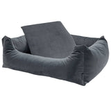 Madison Madison Hundebett Samt 120x95x28 cm Grau