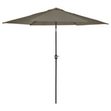 Madison Parasol Tenerife Round 300 cm grå