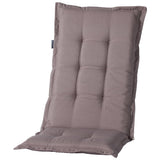 Coussin de chaise Madison avec un dos haut Panama 123x50 cm taupe