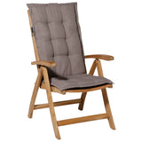 Coussin de chaise Madison avec un dos haut Panama 123x50 cm taupe