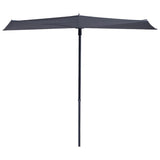 Madison Balkon Parasol Sun Wave 270x150 cm Grå PAC3P014