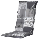 Coussin de chaise Madison avec un dos haut Sifra 123x50 cm Gray