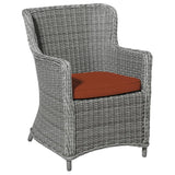 Madison sædepude til Wicker Garden stol Panama 48x48 cm terracotta