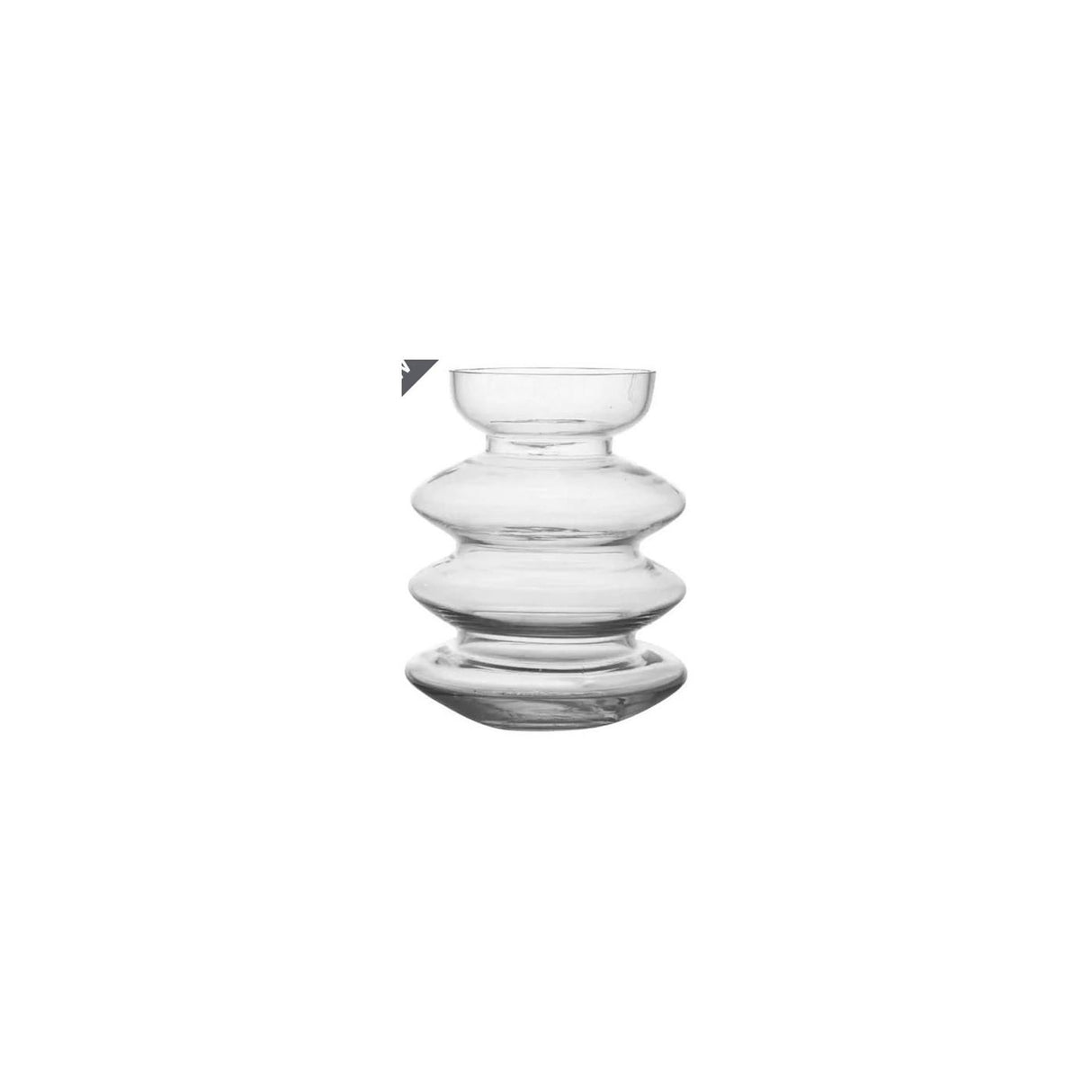 B-living vaas glas aline ø15,7xh25,3cm helder
