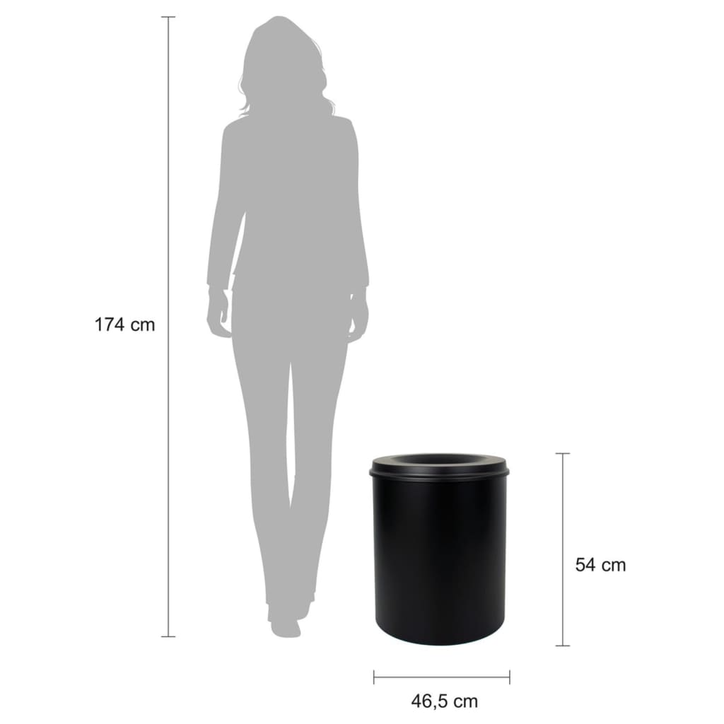 V-Part Trash Self-descending 80 L Black
