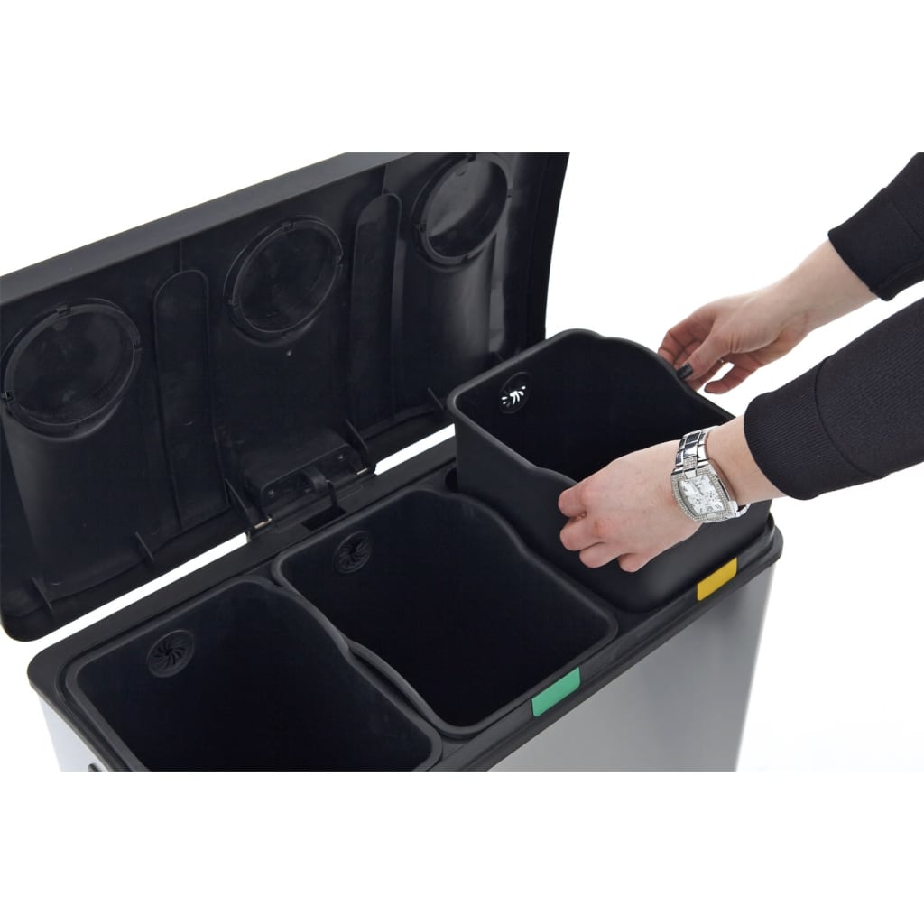 Eko Pedal bin regozije -se 3x12 l matzilverklegente